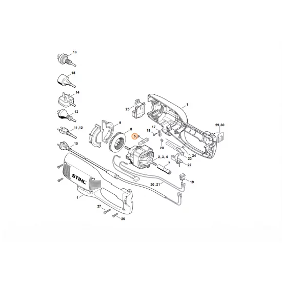 STIHL  Zestaw szczotek węglowych 6440 007 1000